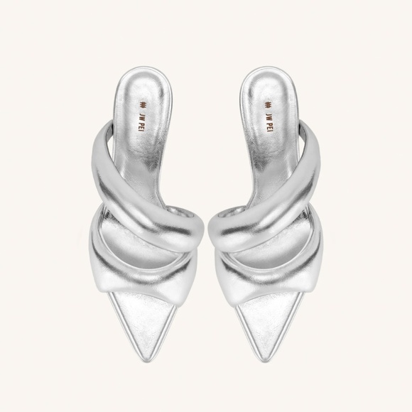 JW PEI Shoes - Jw pei Sara Mule silver sandals shoe